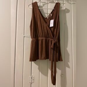 Willow Root sleeveless blouse-large NWT